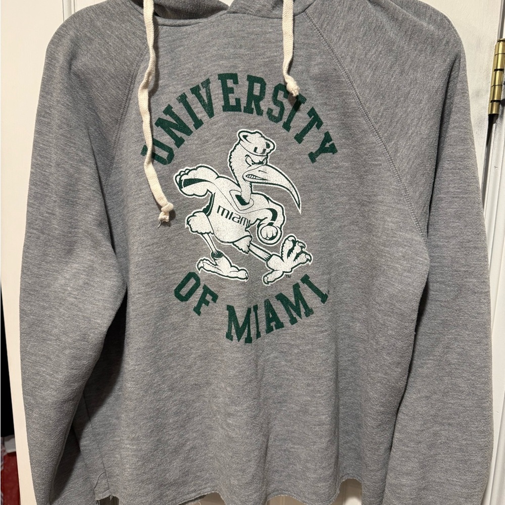 University of Miami Gray Long Sleeve Tee